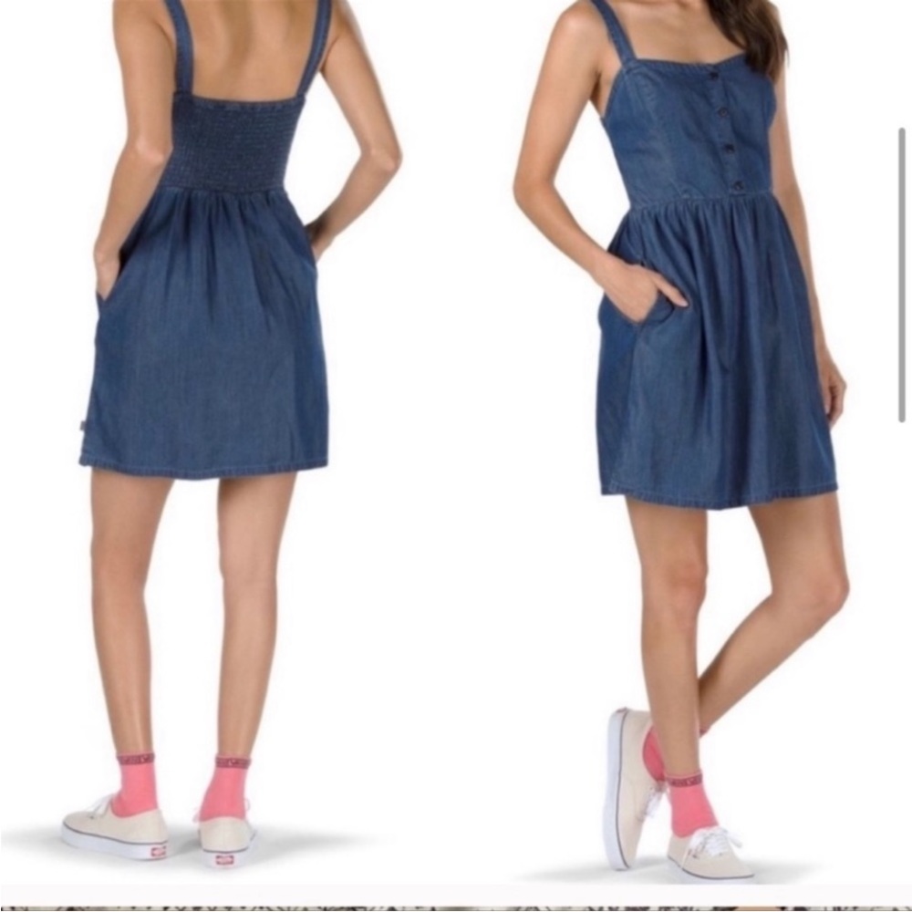 Vans chambray denim dress  small